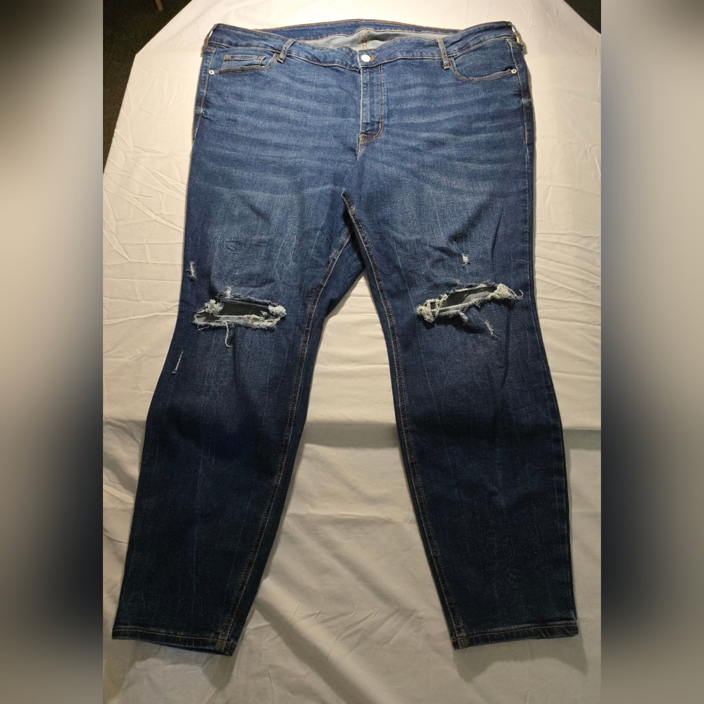 Distressed Blue Denim Jeans Old navy plus size 24